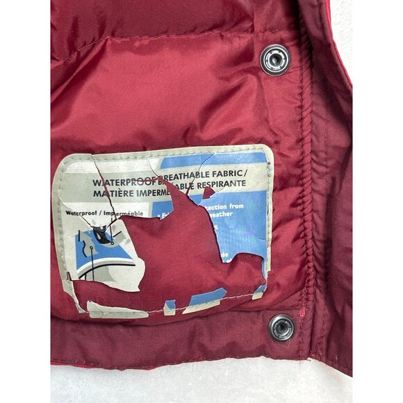 Columbia Coat Mens Large Red Waterproof Detachable Hood Zip Snap Pockets - Picture 6 of 16